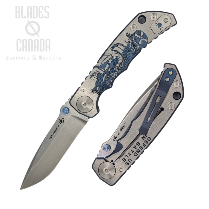 Spartan Blades Harsey Special Edition Folding Knife, Magnacut, Viking Defender